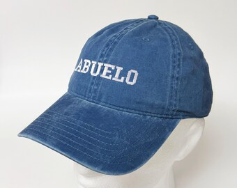 Abuelo Design Embroidered Washed Cotton Hat