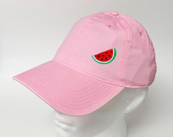 Wassermelonen-Design bestickte gewaschene Baumwollmütze