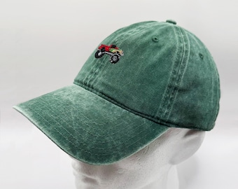 Monster Truck Design Embroidered Washed Cotton Hat