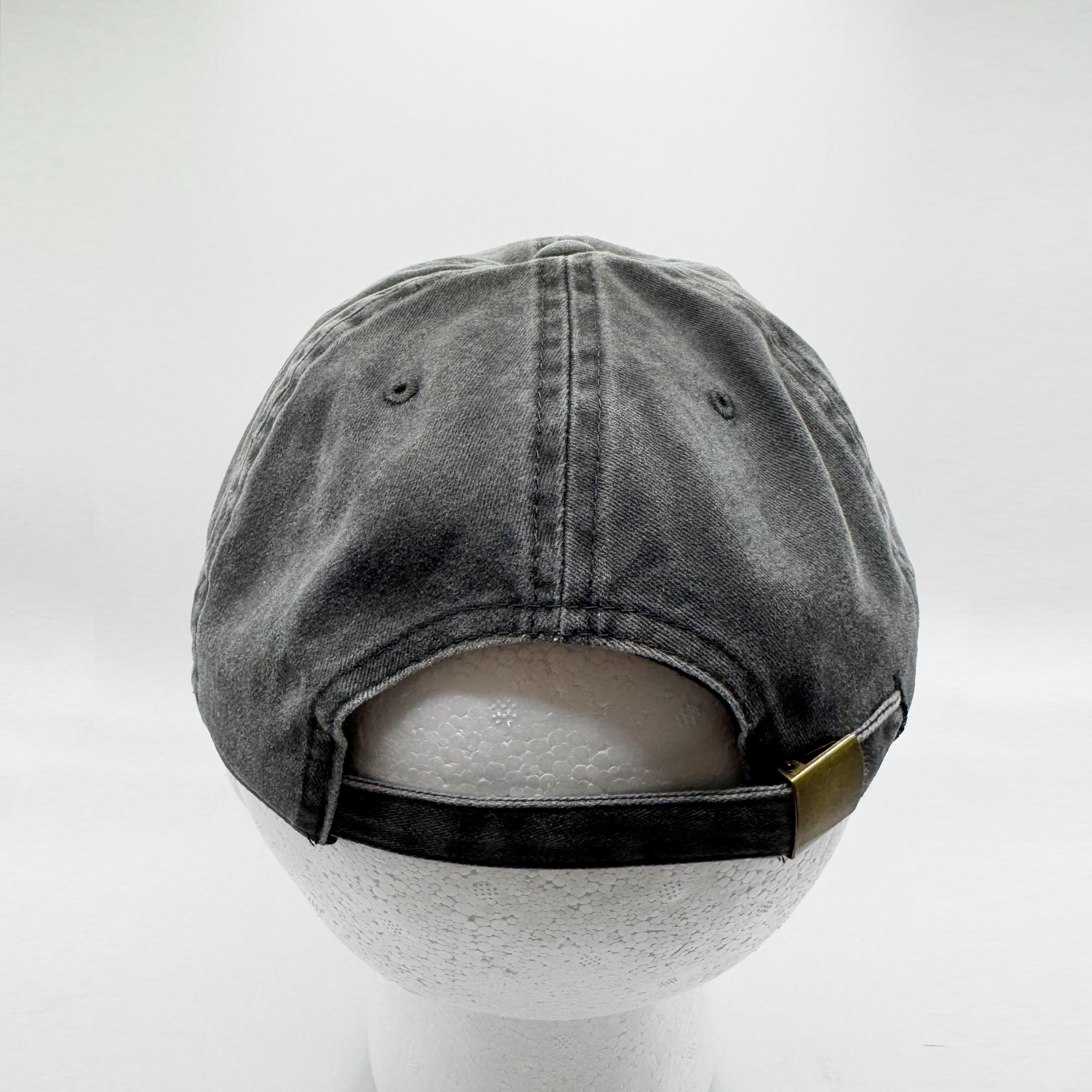 World's Best Poppop Low Profile Cotton Baseball Cap - Embroidered Black Adjustable Hat - View #3