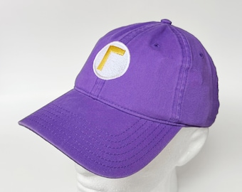 Waluigi Cap: Super Mario Bros Baseball Cap aus bestickter Baumwolle