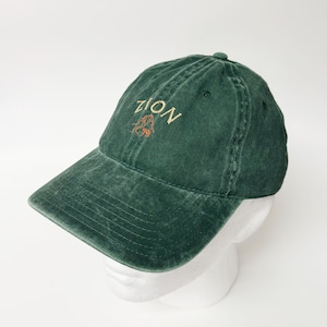 Zion National Park Washed Cotton Hat Embroidered Hat Hiking hat Camping hat Mountain cap