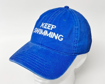 Schwimmen Design K-pop bestickt gewaschen Baumwolle Vintage Hut