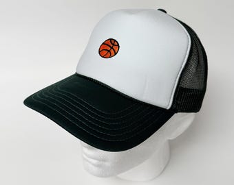 Basketball Design Foam Front Mesh Zurück Trucker Hat Sportkappe