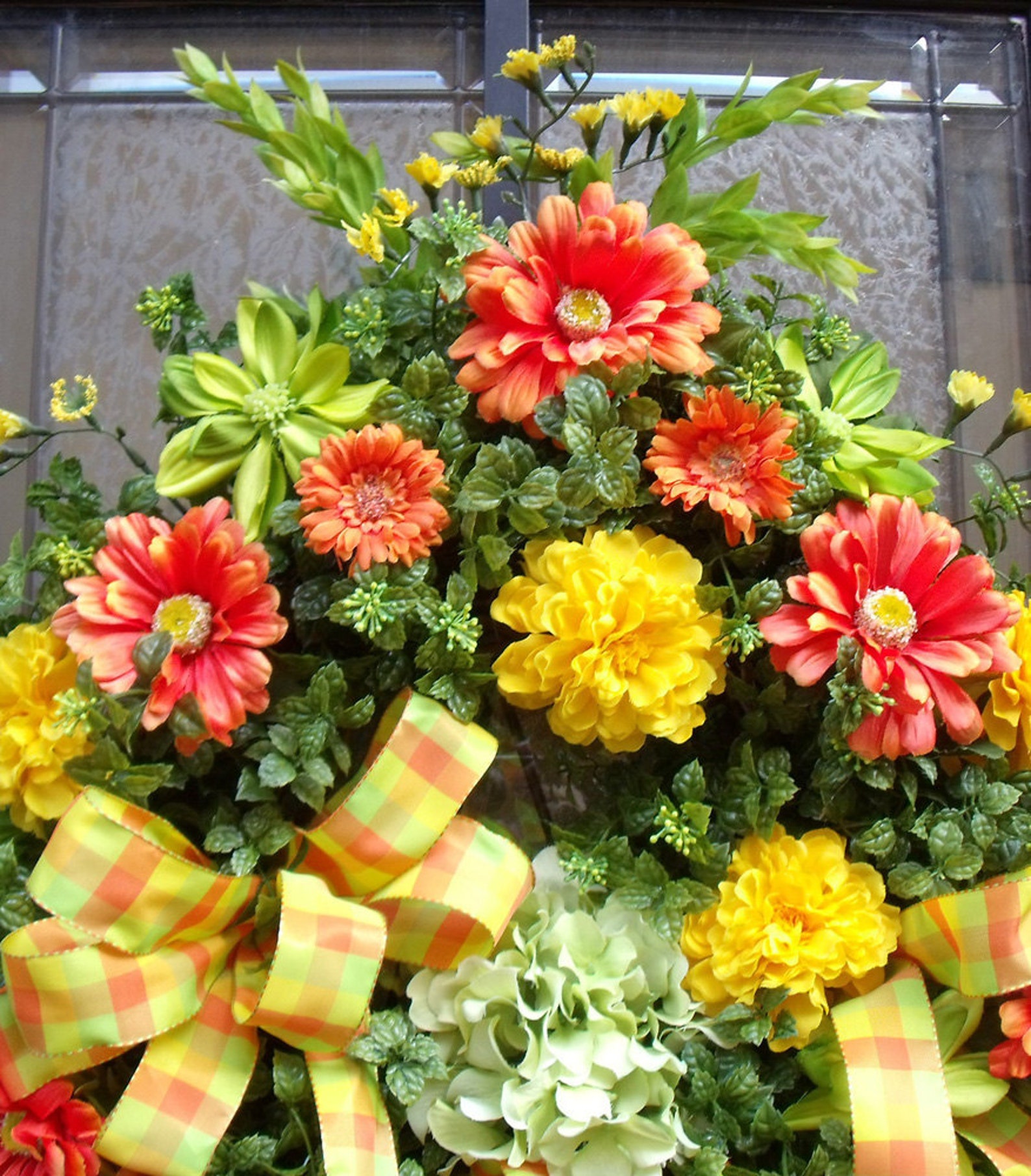 Spring Wreath Door Wreaths Outdoor Wreath Front Door Etsy