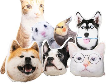Oreiller personnalisé pour animal de compagnie, photo souvenir, cadeau chien chat, oreiller commémoratif