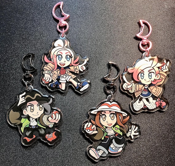 Pokemon Legends ZA PLZA Rivals and Protagonists Keychain Charms