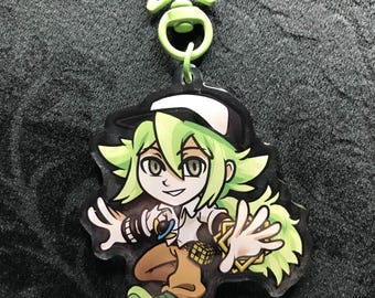 Pokemon Rival Charms - N from Pokemon Black, White, Black2, White2, the Unova Champion and King of Team Plasma, Natural Harmonia Gropius