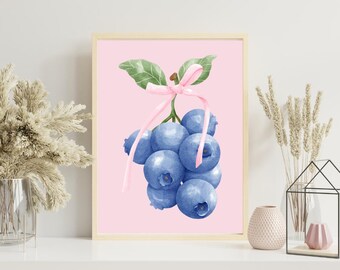 Fruit Wall Art Prints: Modern Kitchen Decor (Digital Download)