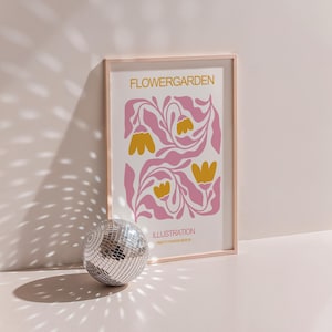Póster floral ingenioso Blumen Flower Garden ilustrativo Poster Wand Dekor Kunstdruck Scandi Wanddeko Wohnzimmer ästhetische Raumdekoration