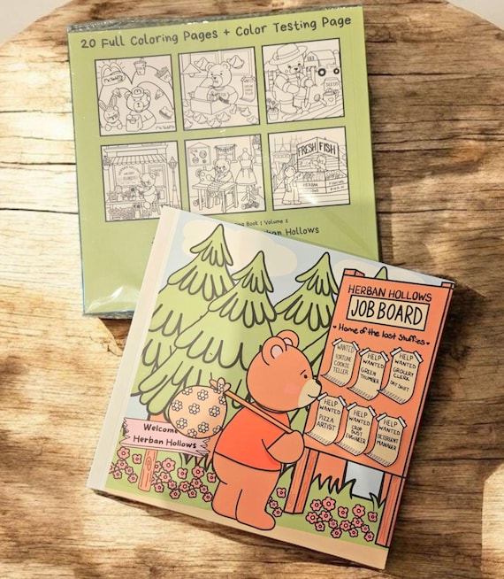 Cozy Herban Hollows Coloring Book | Hand-Drawn on 180 GSM Paper