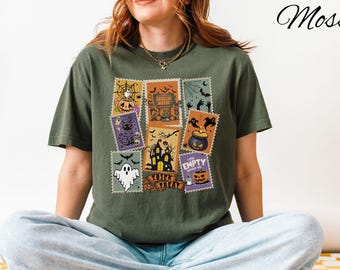 Comfort Colors Spooky Halloween Ghost Shirt Summerween Tee Spooky Ghost Tee Halloween Shirt Summer Hallower Shirt Halloween Party Tee