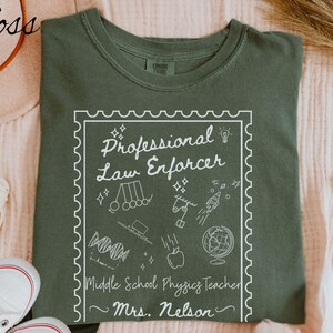 Custom Comfort Colors Funny Physics Teacher Shirt Humor Gift for Physics Teacher Friend Funny Science Tee STEM Gift for Dad Unique Gift Tee