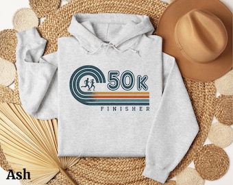 Ultra Marathon Finisher Hoodie, Retro Running Hoodie Women, 50K Runner Gift