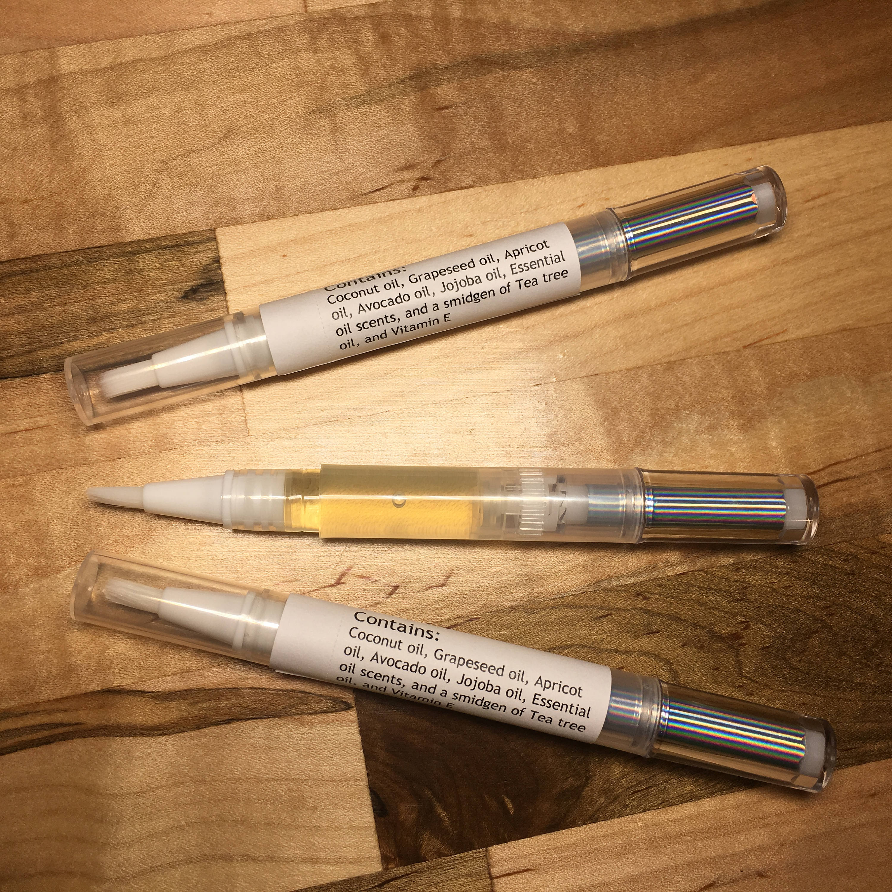 3x 2ml Cuticle Oil Brush Pen Various Oils including Jojoba Etsy