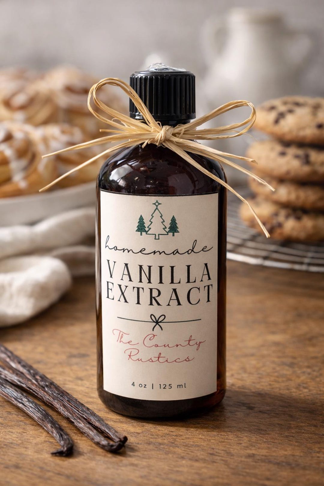 Vanilla Extract: Madagascar Vanilla Beans, 4 Oz Amber Bottle - Etsy