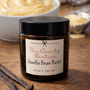 Handmade Vanilla Paste | Grade A Madagascar Vanilla Bean & Vodka Infusion