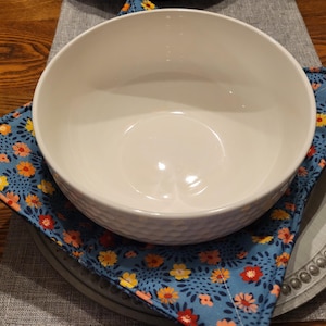 Cotton Bowl Cozy in Various Sizes - Heat Resistant for Microwave Use