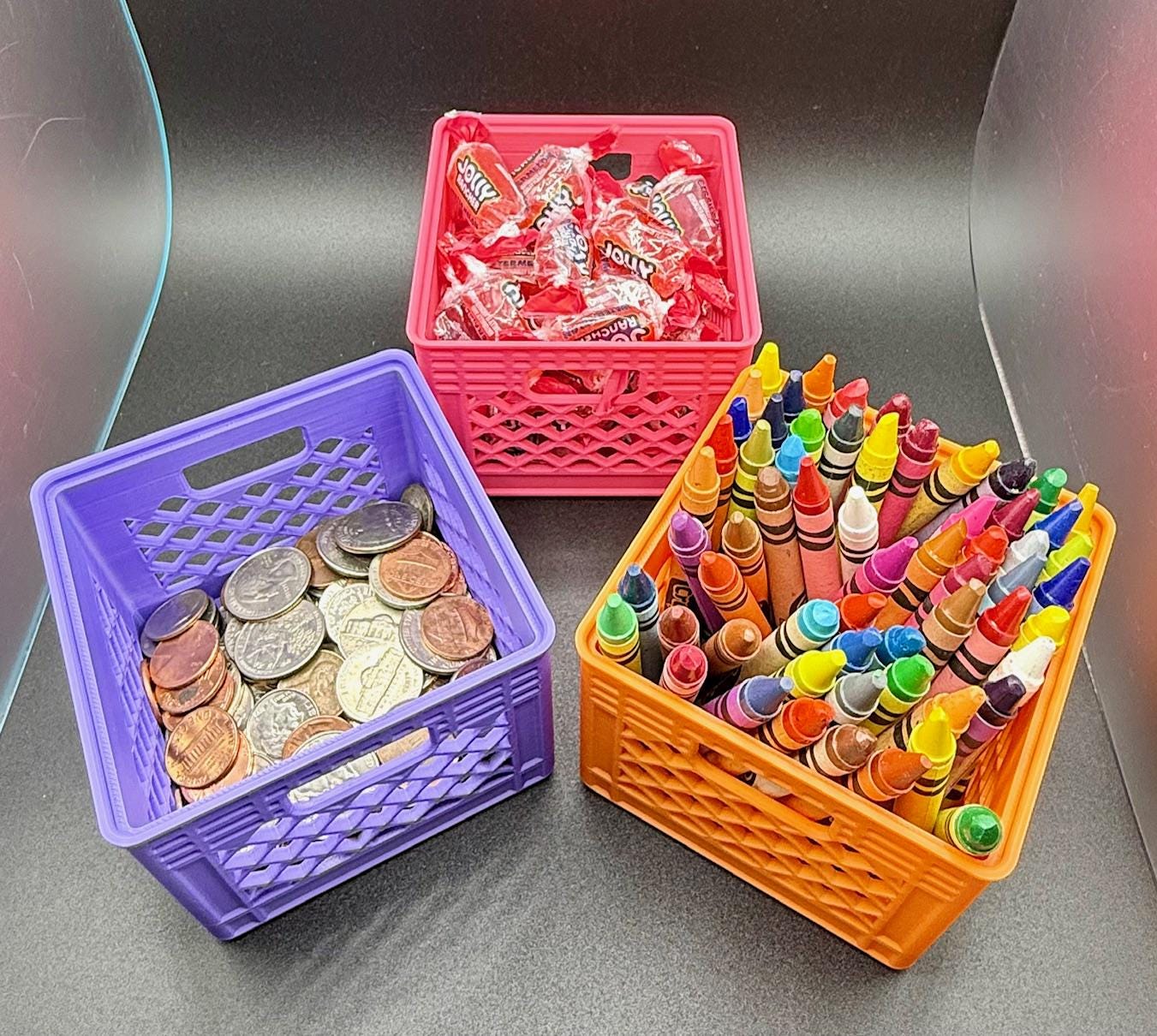 Stackable Mini Storage Crate - Etsy