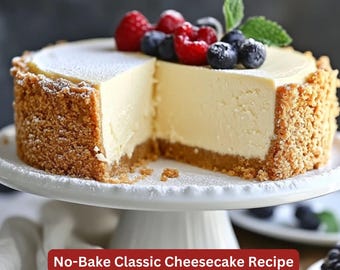 Recette classique de cheesecake sans cuisson (PDF)