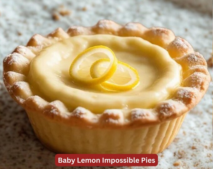 Amazing Baby Lemon Impossible Pie Recipe, Digital Download
