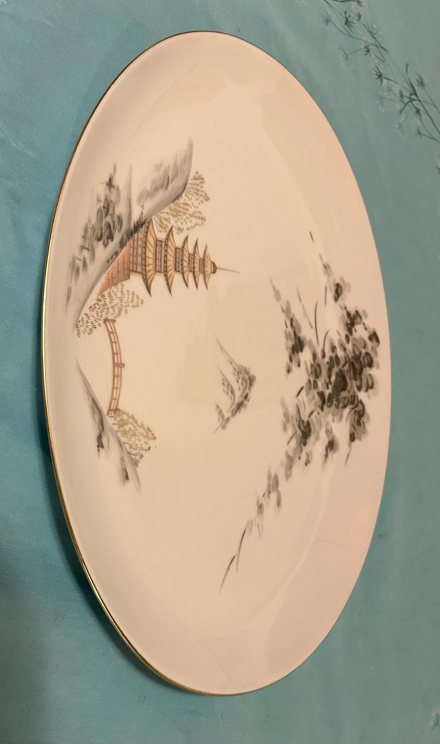 Mid Century Japanese Sone China Kiyomizu #1963 Pagoda 16 Piece