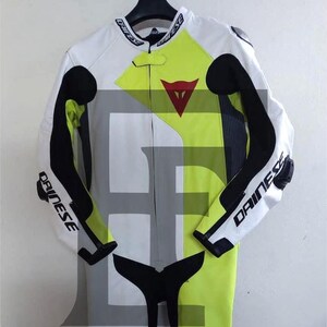 New Dainese Men Motorbike One Piece Leather Racing Suit
