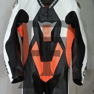 Dainese Men Motorbike One Piece Leather Racing Suit Available in All Sizes