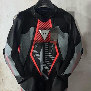 Dainese Men Motorbike One Piece Leather Racing Suit Available in All Sizes in New Design