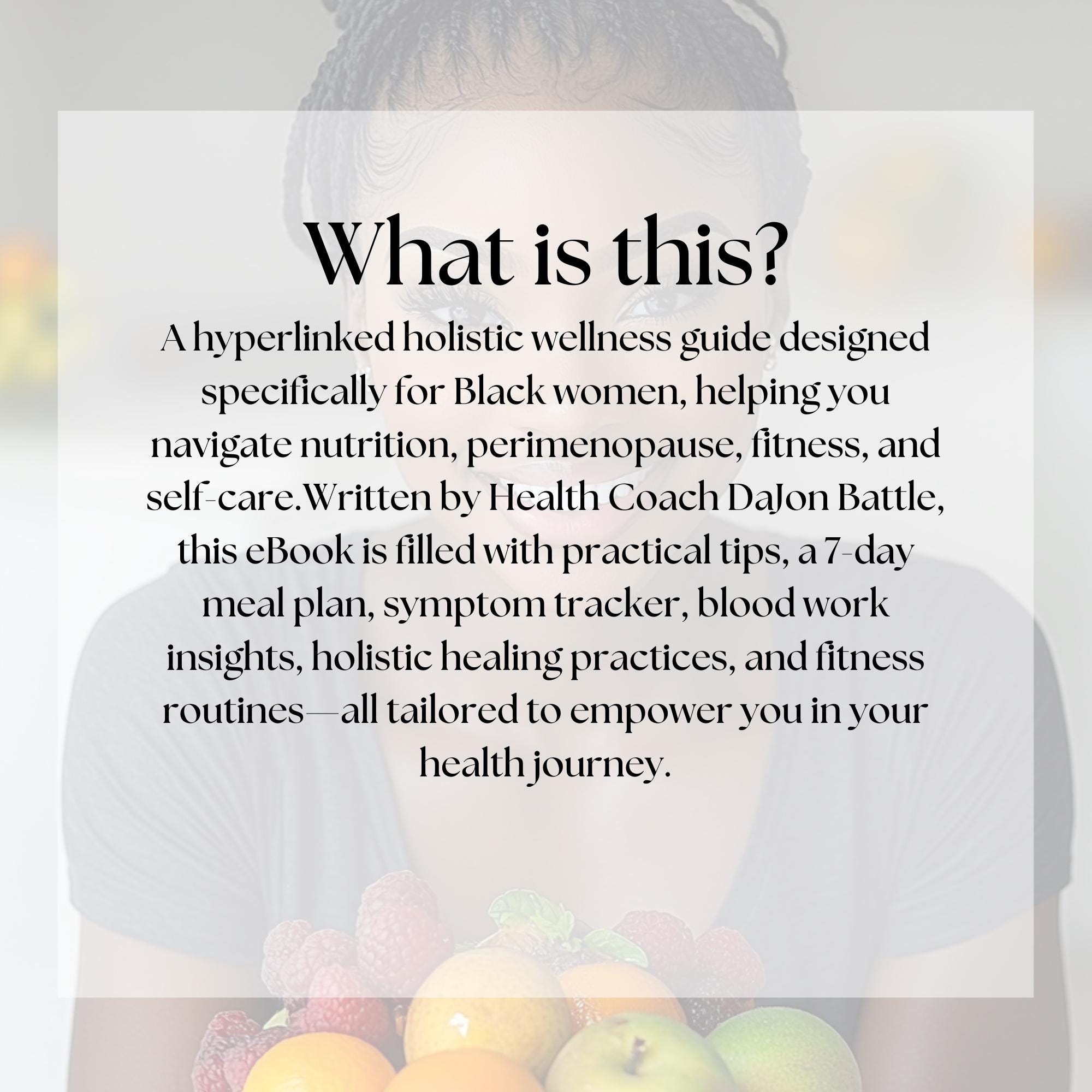 Holistic Health Guide for Black Women | Wellness, Nutrition ...