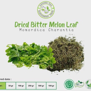 Getrocknete Bitter Melonenblätter Momordica Charantia Premium Frische Bio-Kräuter-Gewürze