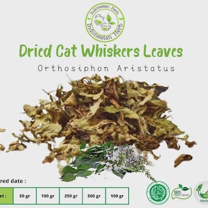 Dried Cat Whiskers Leaves Orthosiphon Aristatus Organic Herbs Spices Fresh Pure