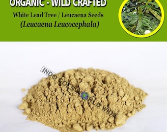 POWDER White Leadtree Seeds / River Tamarind / Subabul / White Popinac Leucaena Leucocephala Organic WildCrafted Fresh Natural Herbs