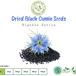 Dried Black Cumin Seed Nigella Sativa Premium Fresh Organic Herb Spices