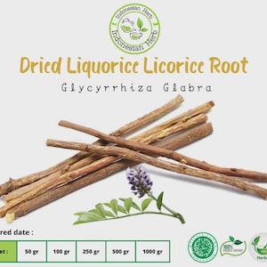 Dried Liquorice Licorice Root Dry Stick Glycyrrhiza Glabra Herbs Spices Fresh Pure