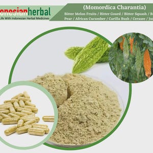 Capsule Of  Bitter Melon Fruits African Cucumber  Jumbee Pumpkin (Momordica Charantia) Herbs Supplement Herbal Organic