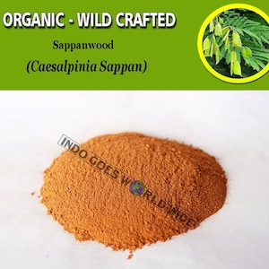 POWDER Sappanwood Indian Redwood Secang Caesalpinia Sappan Organic WildCrafted Fresh Natural Herbs FREE SHIPPING