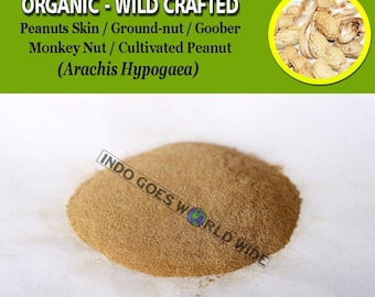 POWDER Peanuts Skin Ground-nut Goober Monkey Nut Cultivated Peanut Arachis Hypogaea Organic WildCrafted Fresh Natural Herbs FREE SHIPPING