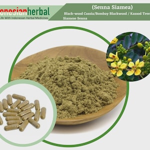 Capsule Of Black-wood Cassia Kassod Tree Siamese Senna Siamese Cassia (Senna Siamea) 600mg Organic WildCrafted Fresh Natural