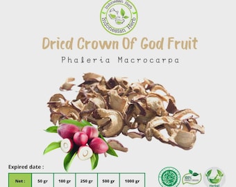 Dried Crown Of God Dry Fruits Phaleria Macrocarpa  Premium Quality Organic Herb Spices Fresh Pure