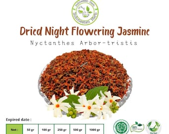 Dried Night Flowering Jasmine Parijat Dry Nyctanthes Arbor-tristis Premium Fresh Organic Herb Spices