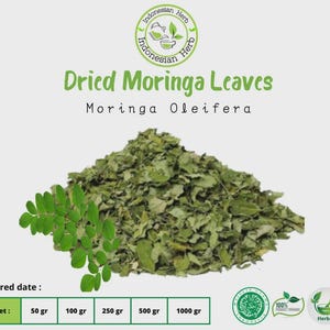 Dried MORINGA LEAVES DRY Moringa Oleifera Premium Organic Herbs Spices Fresh Pure Infused tea