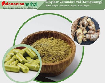 Cápsula de jengibre amargo puro, jengibre piña, jengibre silvestre (Zingiber Zerumbet Val)