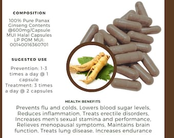 10 box Repack capsule & 3 box Capsule original panax ginseng