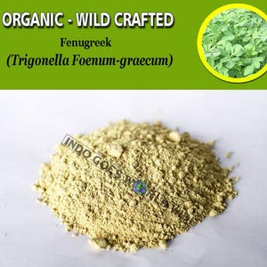 POWDER Fenugreek Klabet Trigonella Foenum-graecum Organic WildCrafted Fresh Natural Herbs FREE SHIPPING