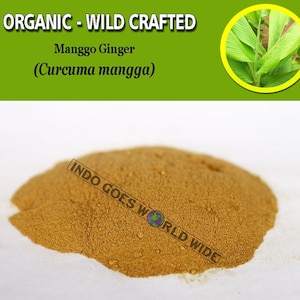 POWDER Mango Ginger Curcuma Mangga Curcuma Amada Organic WildCrafted Fresh Natural Herbs FREE SHIPPING