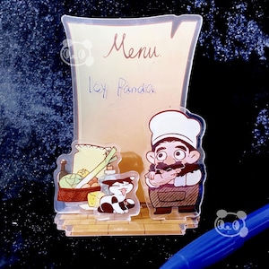 Senshi&#39;s Recipe - Acrylic Erase Note Board Desktop Standee  -Dungeon Meshi