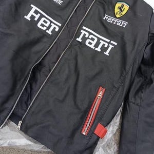 Handmade Sheep Leather Cafe Racer Jacket | Classic Motorsport Biker Bomber | Red Racing Style Apparel