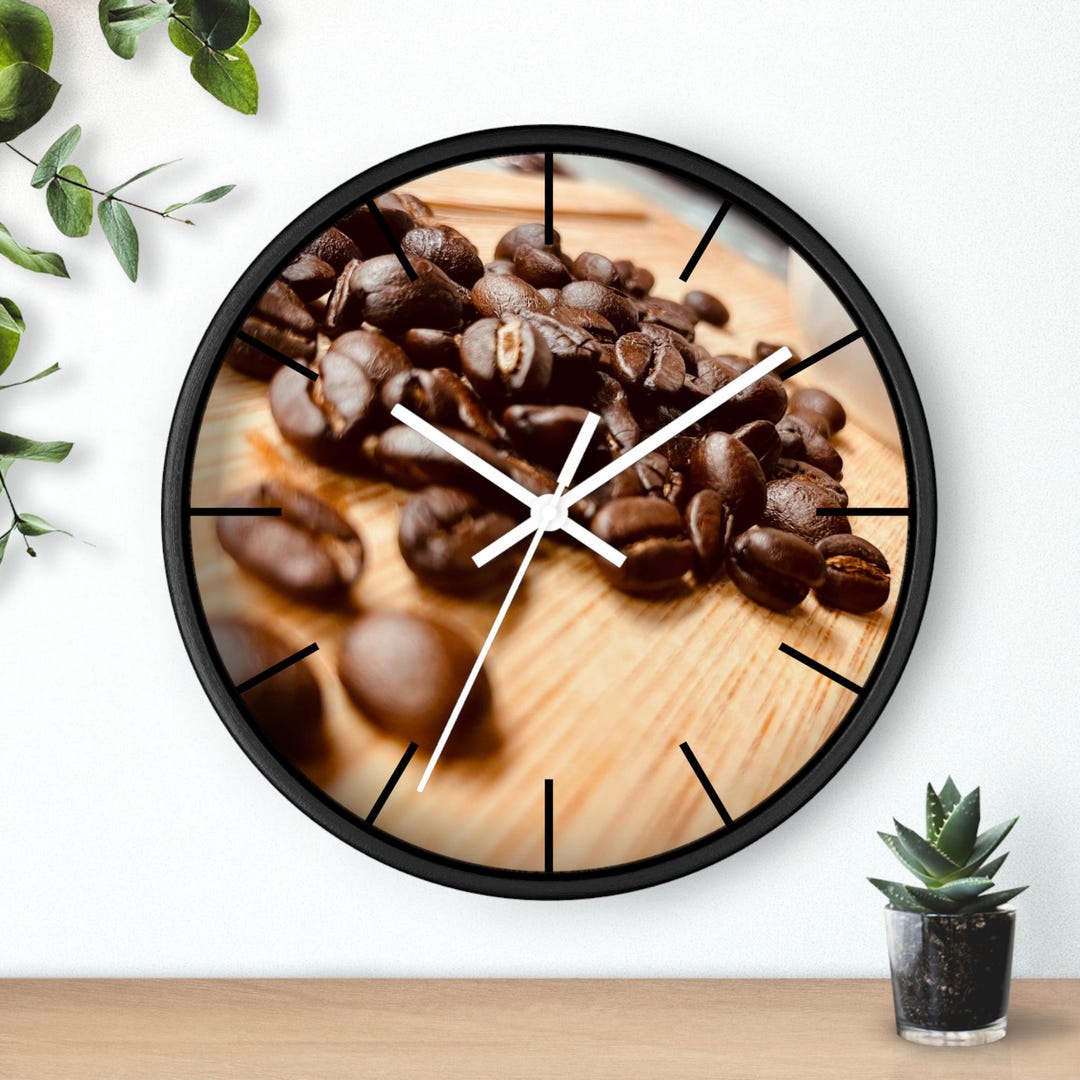 Coffee Beans Wall Clock - Etsy