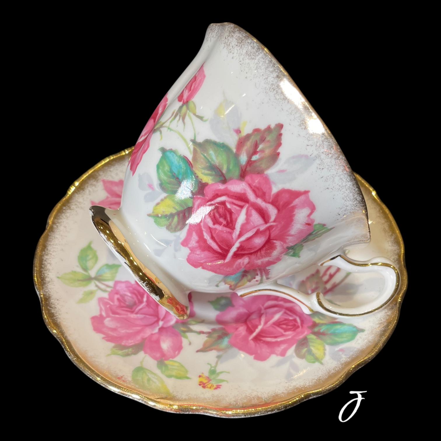 ロイヤルスタッフォード ピンクバークレーローズ ヴィンテージティー